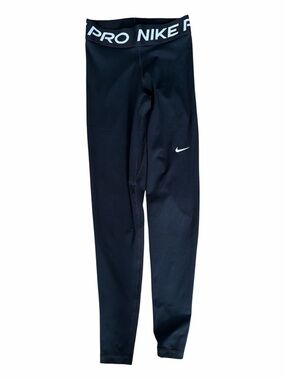 Nike Pro Dri-FIT Black Compression Leggings XS Mesh Panels